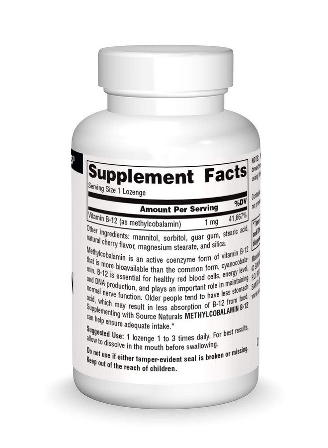 Source Naturals B 12 60 Tb Methylcobalamin - 60 CT - Image 3