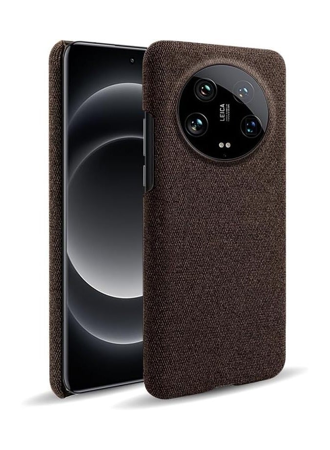general Case Compatible with Xiaomi 14 Ultra 5G, Non-Slip Cloth Pattern Hard PC Back Cover Compatible with Mi 14 Ultra, Slim Lightweight Scratch Resistant - Image 1