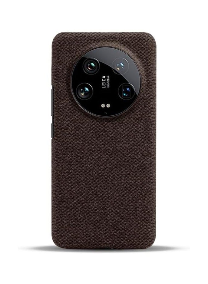 general Case Compatible with Xiaomi 14 Ultra 5G, Non-Slip Cloth Pattern Hard PC Back Cover Compatible with Mi 14 Ultra, Slim Lightweight Scratch Resistant - Image 3