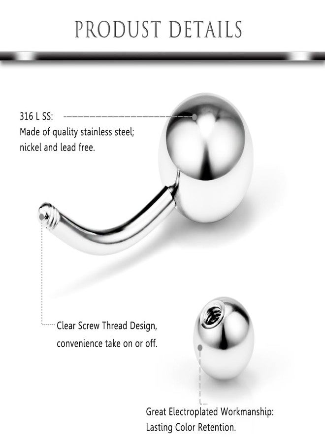 Hoeudjo 14G Belly Button Ring Surgical Steel Belly Button Rings Hypoallergenic Belly Rings 6mm Short Bar Small Tiny Belly Button Piercing Jewelry for Women - Image 2