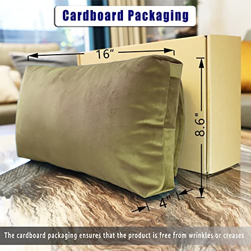 AmazeCov Non-Slip Head Pillow for Recliners - Neck Support Cushion with Velvet Cover for Pain Relief at Home, Office and Travel (Camel) - Image 2