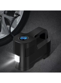 SUITU Tire Inflator Portable Air Compressor - Upgraded 2000 mAh Automotive Air Pump -150 PSI Electric Tire Inflator - Cordless Tire Pump with Pressure Gauge Emergency Light Suitable for Electric Motors, Bicycles, Balls, Black.  - Image 1