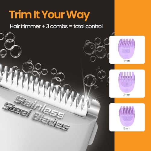 Airluxe BikiniGlow 2-in-1 Bikini Trimmer cum Shaver machine for women | Hair Remover for Intimate private Areas, Arms, Legs & Body | Foil shaving razor blade | 1 year replacement warranty - Image 2