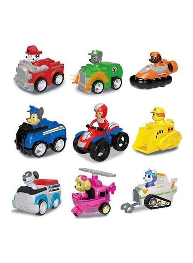 9-Piece Durable Sturdy Portable Paw Patrol Figures Toy Set For Children 7.5x5x5.5cm - Image 3