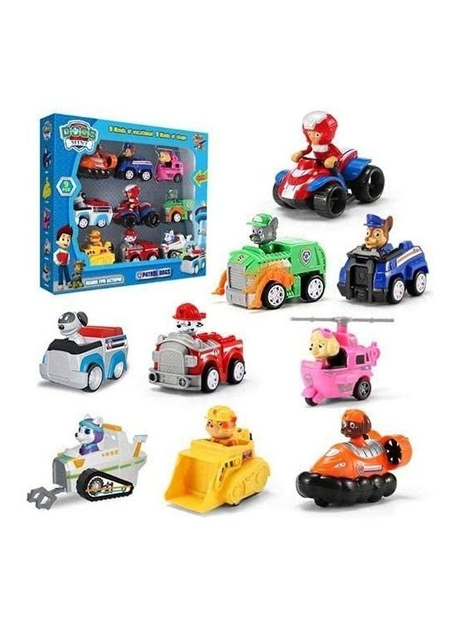 9-Piece Durable Sturdy Portable Paw Patrol Figures Toy Set For Children 7.5x5x5.5cm - Image 4