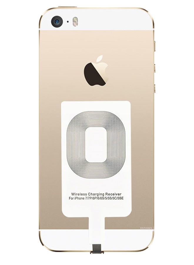 CATANES iPhone 5s Wireless Charging Receiver 5V 800mAh Wireless Charger Adapter Plug and Play Fast Charging Qi Receiver - Image 4