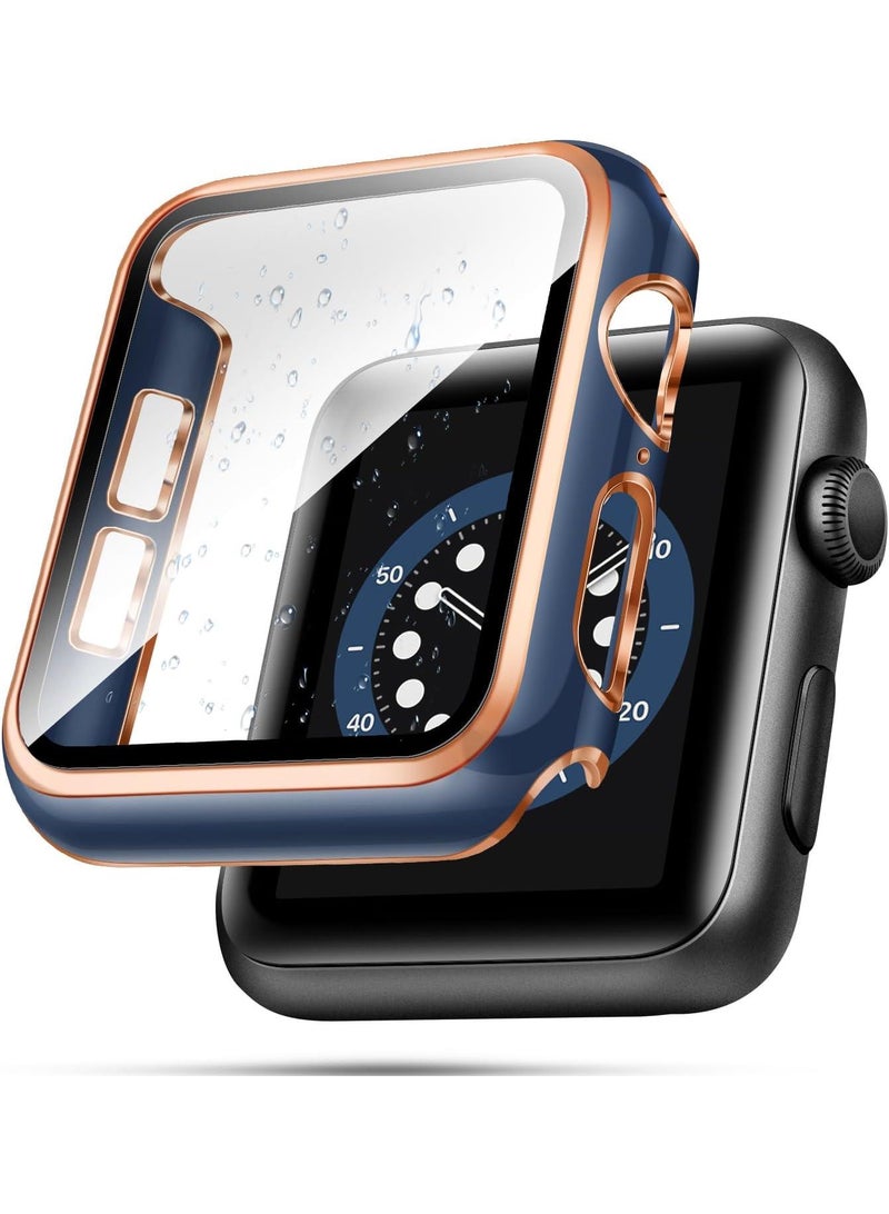 Y&D 2Piece Suitable For AppleWatch1/2/3 38mm universal Watch Tempered Film Integrated Protective Case - Image 2