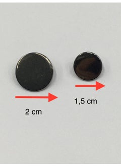 Karan Tuhafiye Karan Haberdashery Blazer Jacket Button Plain Metal Coin Model Anthracite  - Image 3