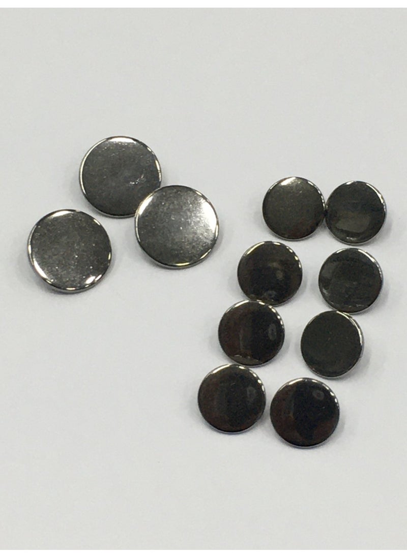Karan Tuhafiye - Karan Haberdashery Blazer Jacket Button Plain Metal Coin Model Anthracite - Image 1