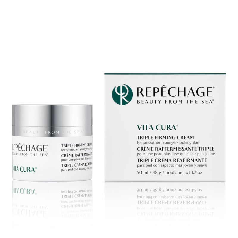 Repechage Vita Cura Triple Firming Cream  17fl oz AntiAging Moisturizer for Face  Neck Clinically Proven Formula with Hyaluronic Acid Matrixyl 3000 for Skin Firmness Wrinkle Reduction