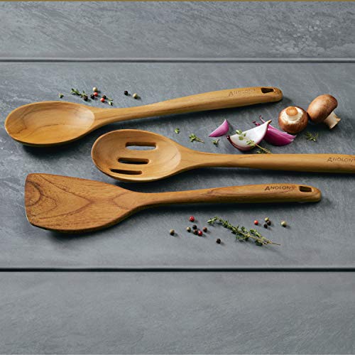 Anolon Teak Wood Tools 13Inch Tool Set 3Piece - Image 3