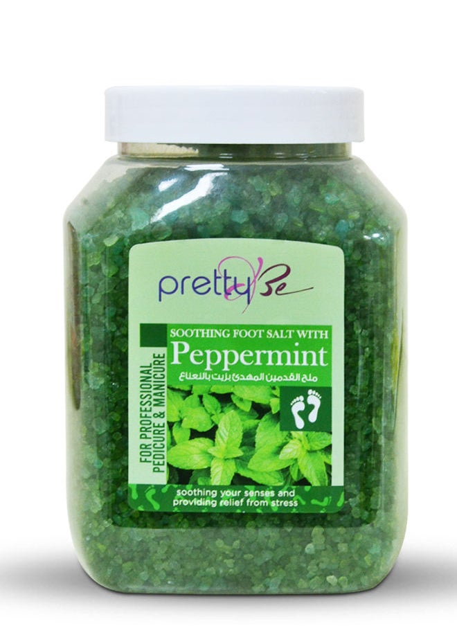 Pretty Be Soothing Foot Salt with Peppermint for Profissional Pedicure & Manicure 1.5kg  - Image 1