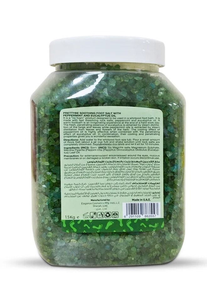Pretty Be Soothing Foot Salt with Peppermint for Profissional Pedicure & Manicure 1.5kg  - Image 2
