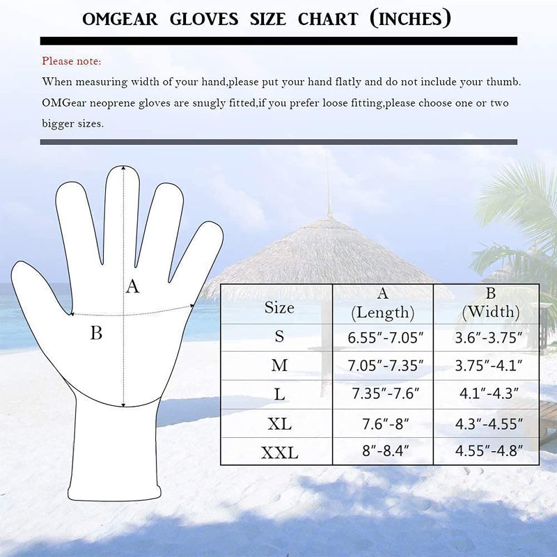 OMGear Neoprene Gloves Diving Wetsuit Gloves 3mm Flexible Thermal with Adjustable Waist Strap for Snorkeling Scuba Diving Surfing Kayaking Rafting Spearfishing Sailing(Kelvar, S) - Image 4