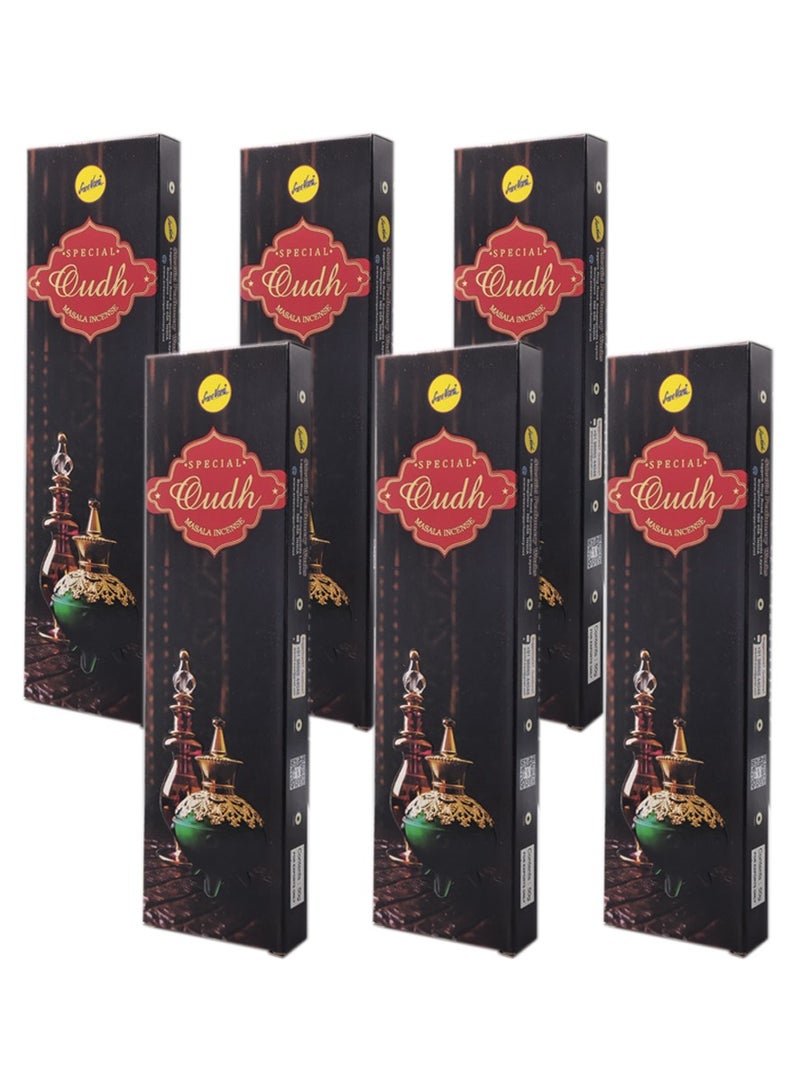 Sree Vani Sreevani Special Oudh Masala Incense Sticks | Indian Cambodian Oud Bakhoor Masala Incense Sticks 23cm 50 Grams (Pack of 6) - Image 1