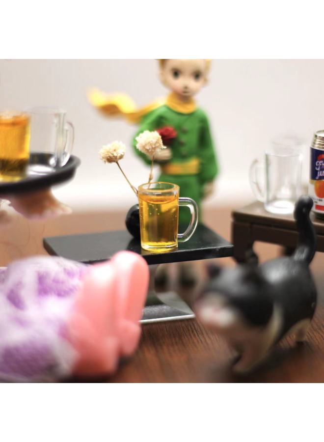 Doll House Obll Pocket Miniature Simulation Mini Small Supermarket Resin Beer Mug Fancy Soldier Ornaments-Color:Transparent Beer Mug 1  - Image 4
