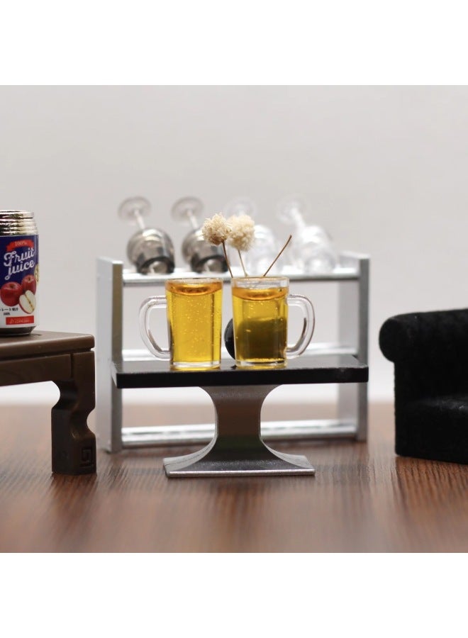 Doll House Obll Pocket Miniature Simulation Mini Small Supermarket Resin Beer Mug Fancy Soldier Ornaments-Color:Transparent Beer Mug 1  - Image 3