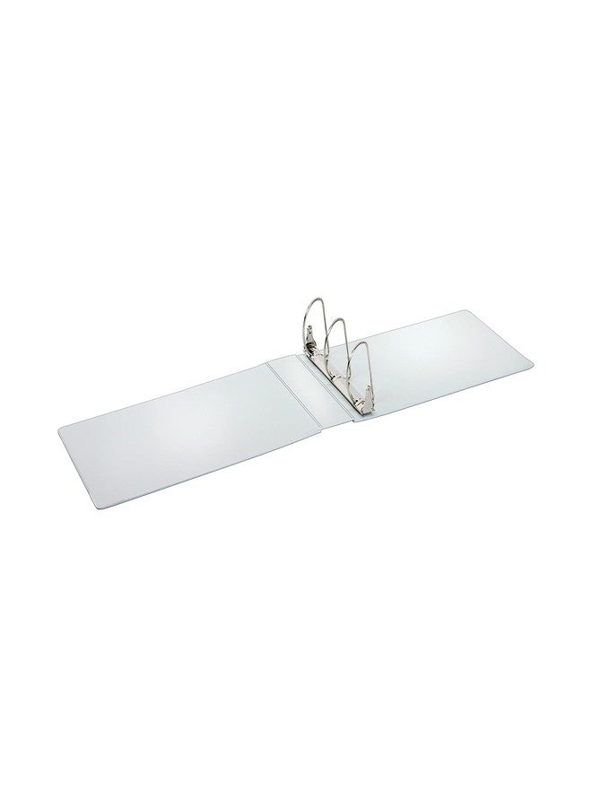 Cardinal® Slant-D® Ring 11" x 17" Tabloid ClearVue™ Binders, 3" Rings, 63% Recycled, White - Image 4