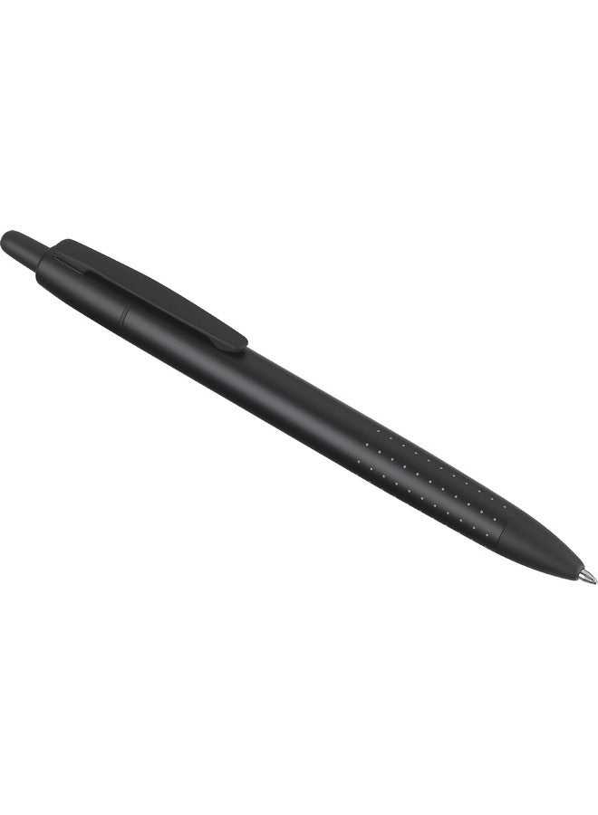 PILOT قلم حبر جاف قابل للسحب من مجموعة Axiom بلون أسود غير لامع وحبر أزرق متوسط النقطة (71414) - Image 2