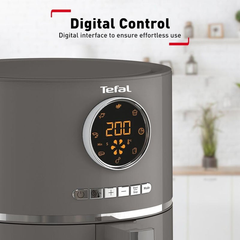 T-fal TEFAL Air Fryer| Ultra Fry|No Pre-Heat| 8 Pre-Set Programs| Air Fryer Technology | 4.2L | Digital Panel | Adjustable Temperature | Timer | 50/60Hz | Grey | 2 Years Warranty | EY111B40 - Image 5