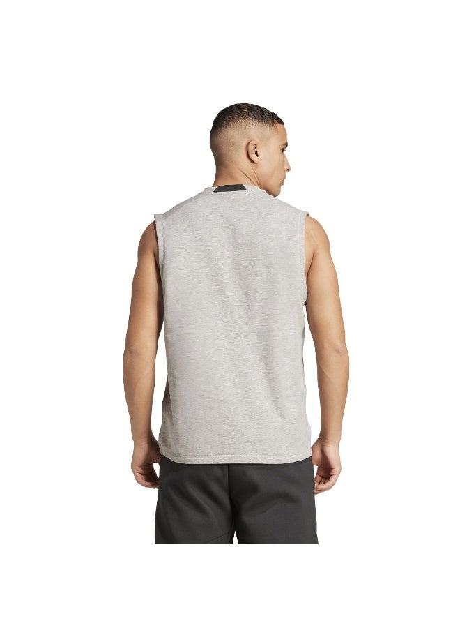 Adidas D4T X Sl Tee Grey Training T-Shirts For Men XS - Image 3