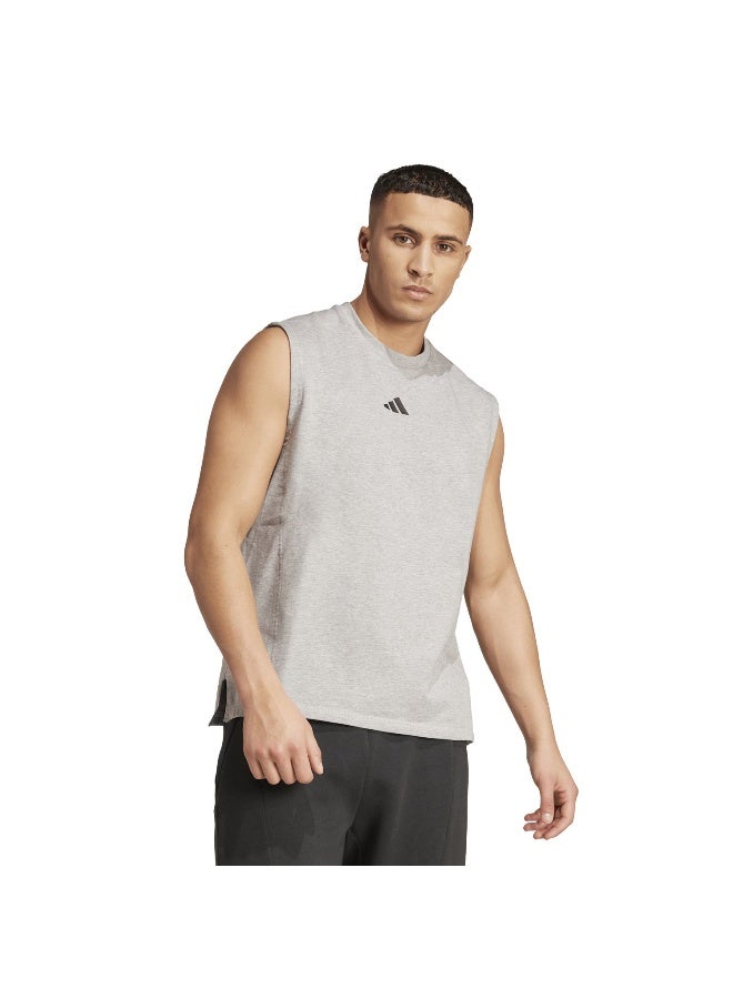 Adidas D4T X Sl Tee Grey Training T-Shirts For Men XS - Image 2
