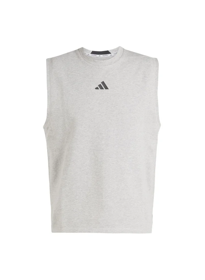 adidas D4T X Sl Tee Grey Training T-Shirts For Men XS