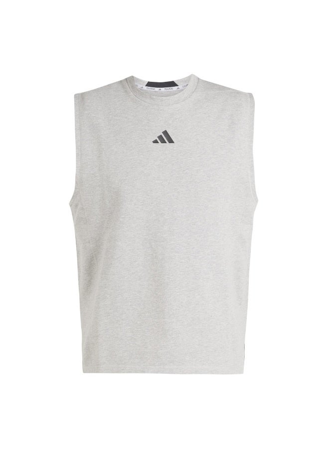 Adidas D4T X Sl Tee Grey Training T-Shirts For Men XS - Image 1