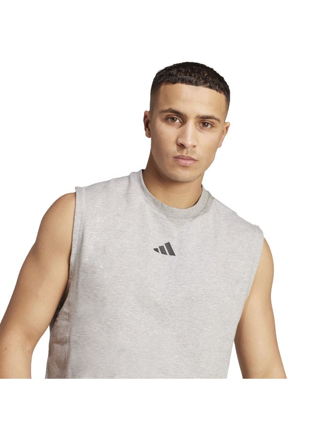 Adidas D4T X Sl Tee Grey Training T-Shirts For Men XS - Image 5