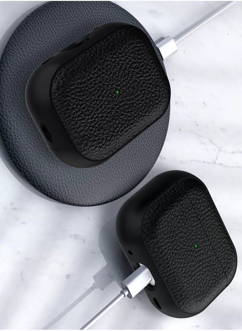 Generic - AirPods 4th Generation Case, Compatible with AirPods 4 Gen (2024) (USB-C), Compatible with MagSafe, Drop Protection Cover with Lanyard, Orbit Hybrid Case, Black - Image 1
