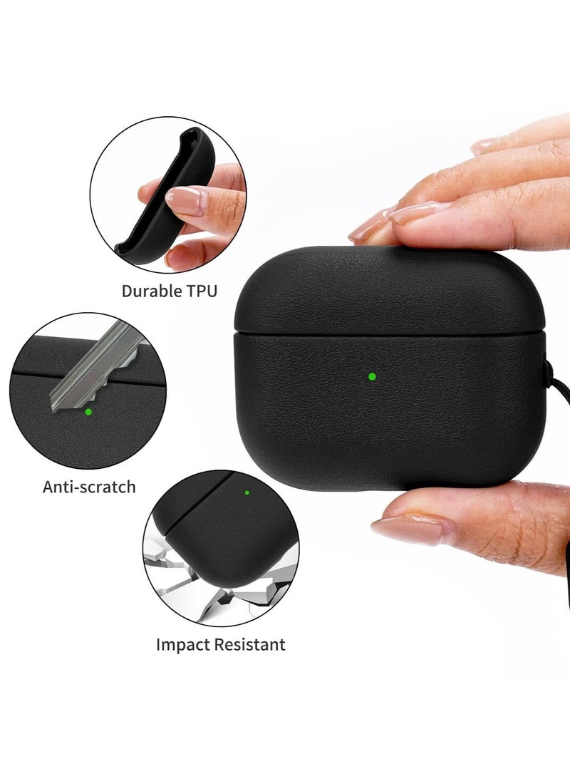 Generic - AirPods 4th Generation Case, Compatible with AirPods 4 Gen (2024) (USB-C), Compatible with MagSafe, Drop Protection Cover with Lanyard, Orbit Hybrid Case, Black - Image 1