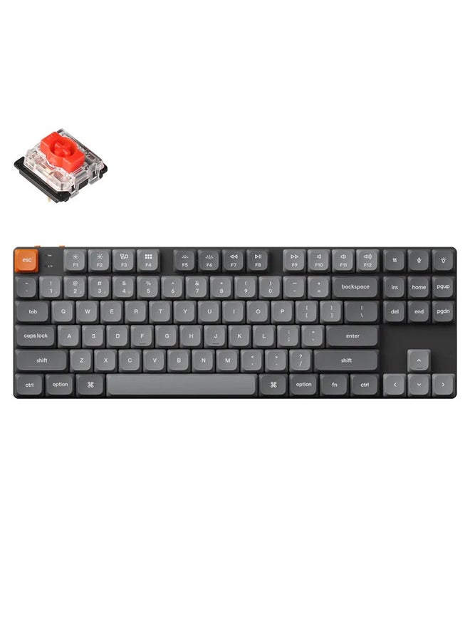 Keychron K1 Max Swappable Gateron RGB Backlight Red Switch Low profile Keyboard 