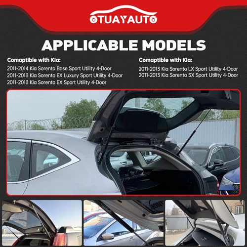 OTUAYAUTO Replacement for 2011-2014 Kia Sorento Liftgate Lift Support - OTUAYAUTO Rear Tailgate Strut - OEM# 81771-1u000 (Pack of 2) - Image 2