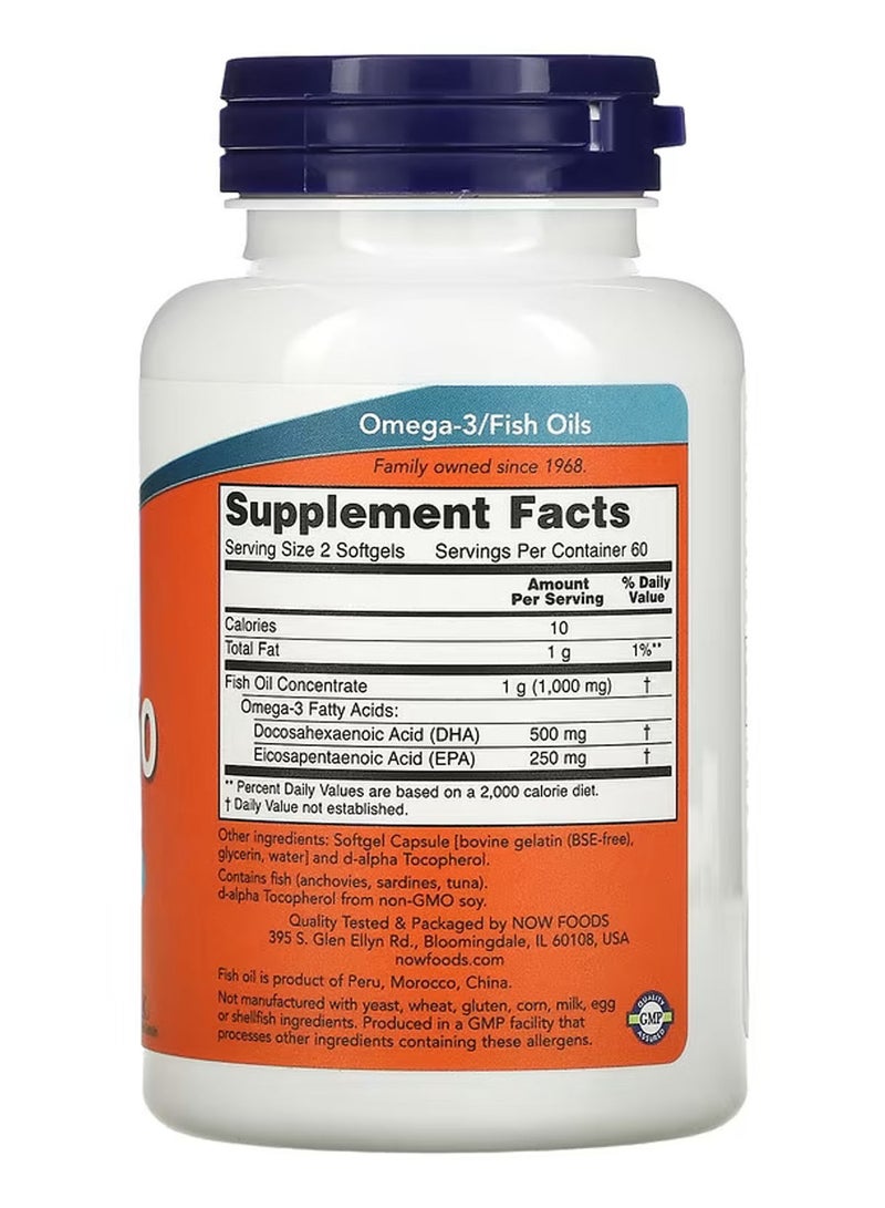 now DHA-250, 120 Softgels - Image 2