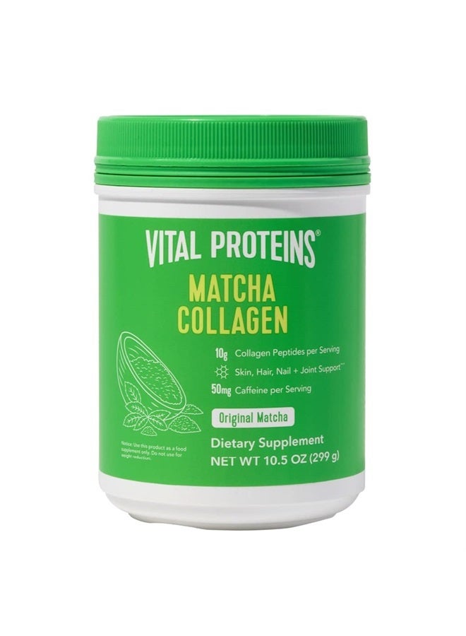 Vital Proteins Matcha Collagen Peptides Powder Supplement, Matcha Green Tea Powder, 10.5 oz, Original Flavored  - Image 1