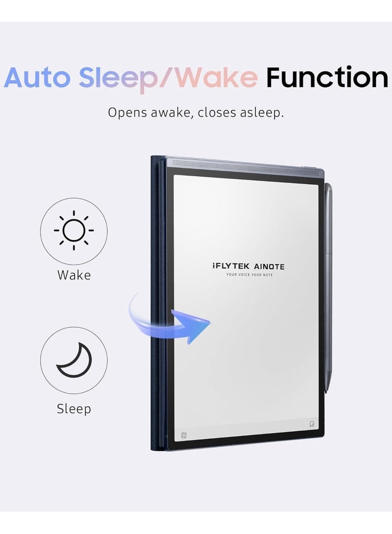 iFLYTEK Premium PU Leather Protective Case for iFLYTEK AINOTE Air2 8.2" E-Ink Tablet, Slim & Lightweight Folio Cover, Durable, Water & Dustproof - Image 2