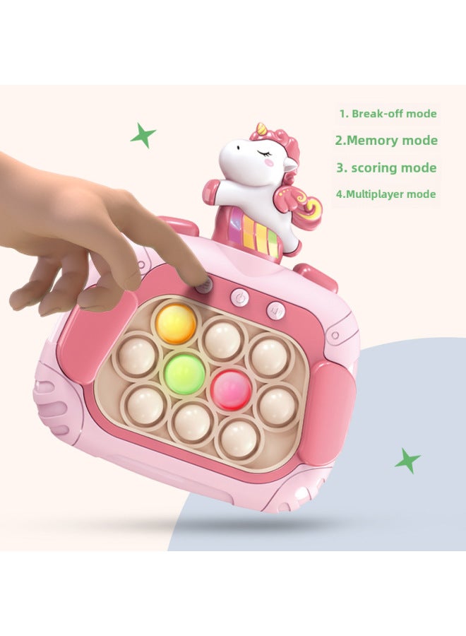 The Version Of The Speed Push Machine Press Music Game Upgrade Electric Hamster Puzzle Early Education Shake Sound Hot Toys Cross Border-Color:Astronaut-pink - Image 3