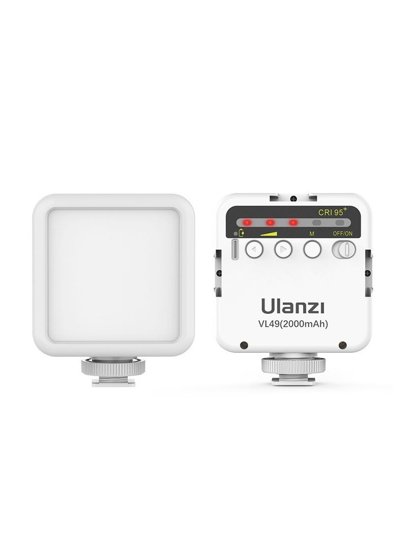 Ulanzi VL49 RGB Mini LED Photography Light Built-in Lithium Battery Camera Mobile Phone Live Broadcast Beauty Fill Light