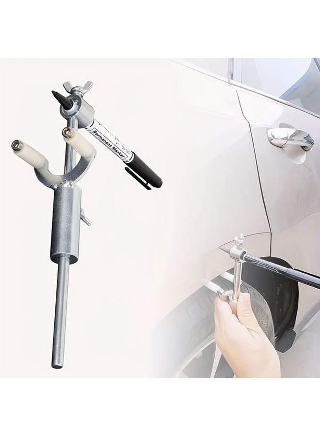 Silvery Car Wheel Eyebrow Scriber Tool Parallel Scribing Dented Repair Tire Fender Alignment - Image 1