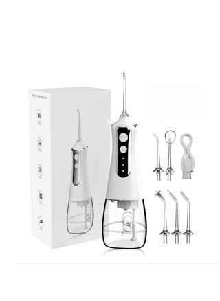 Water Dental Flosser for Teeth Cleaning, Dental Oral Irrigator with 5 Modes, 5 Jet Nozzles, 1 Toothbrush Head, IPX7 Waterproof, 300ML Water Tank - pzsku/Z7378C9CC3639A29F2208Z/45/_/1696578072/b7017b67-b8d8-445b-8ae3-105229184eb6