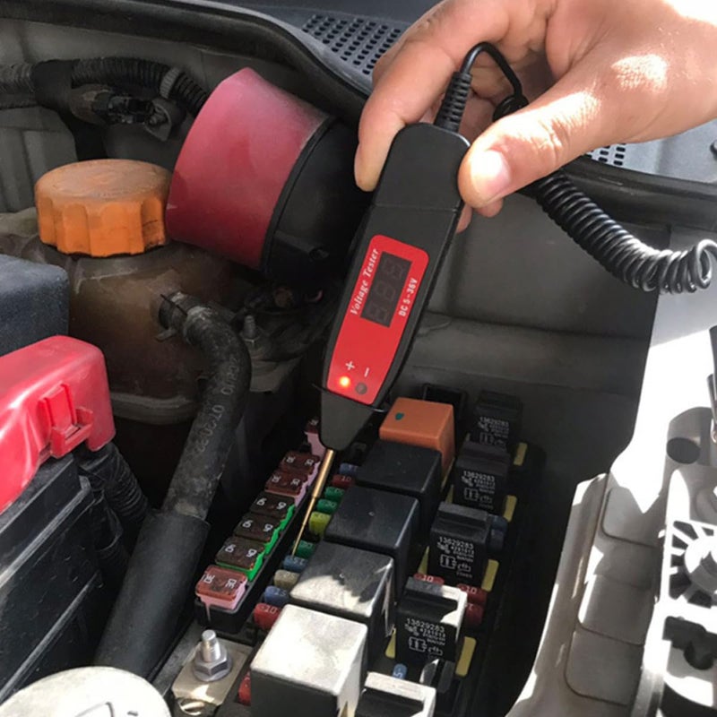 Automotive Voltage Detector Pen with LCD Digital Display, 12v Continuity Tester Probe for Car Electrical Circuit Testing and Battery Voltage Measurement - Image 4