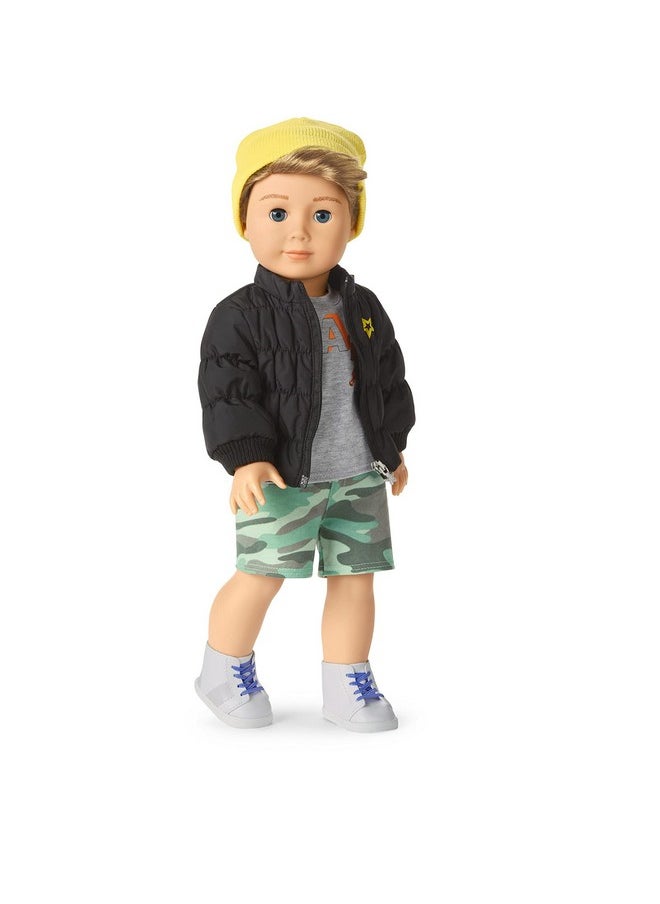 American Girl - Truly Me Show Your Strong Side Accessories For 18Inch Dolls With Black Puffer Jacket, Yellow Hat And Sunglasses - Image 1