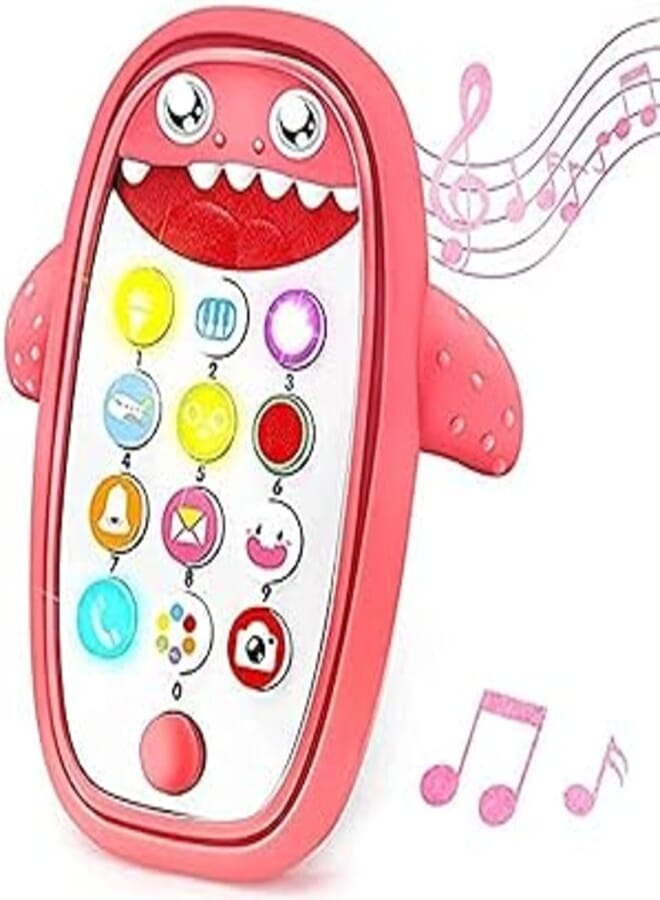 DMG TECH DMG Baby Music Toys, Baby Shark Phone Toys with Lights and Sounds, Learning and Education Gifts For Children, Playing and Learning Mobile Phones