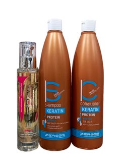 zero35 Shampoo 500 Ml And Conditioner 500 Ml With Serum100 Ml Italian Keratin Protein Free Of Salts And Sulfates  - Image 1