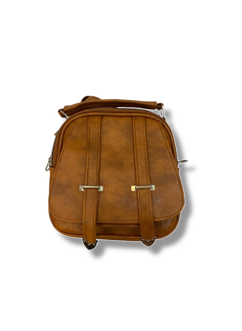 2-in-1 Crossbody and Backpack Brown Bag with a Practical Design for Daily Use  - Image 2