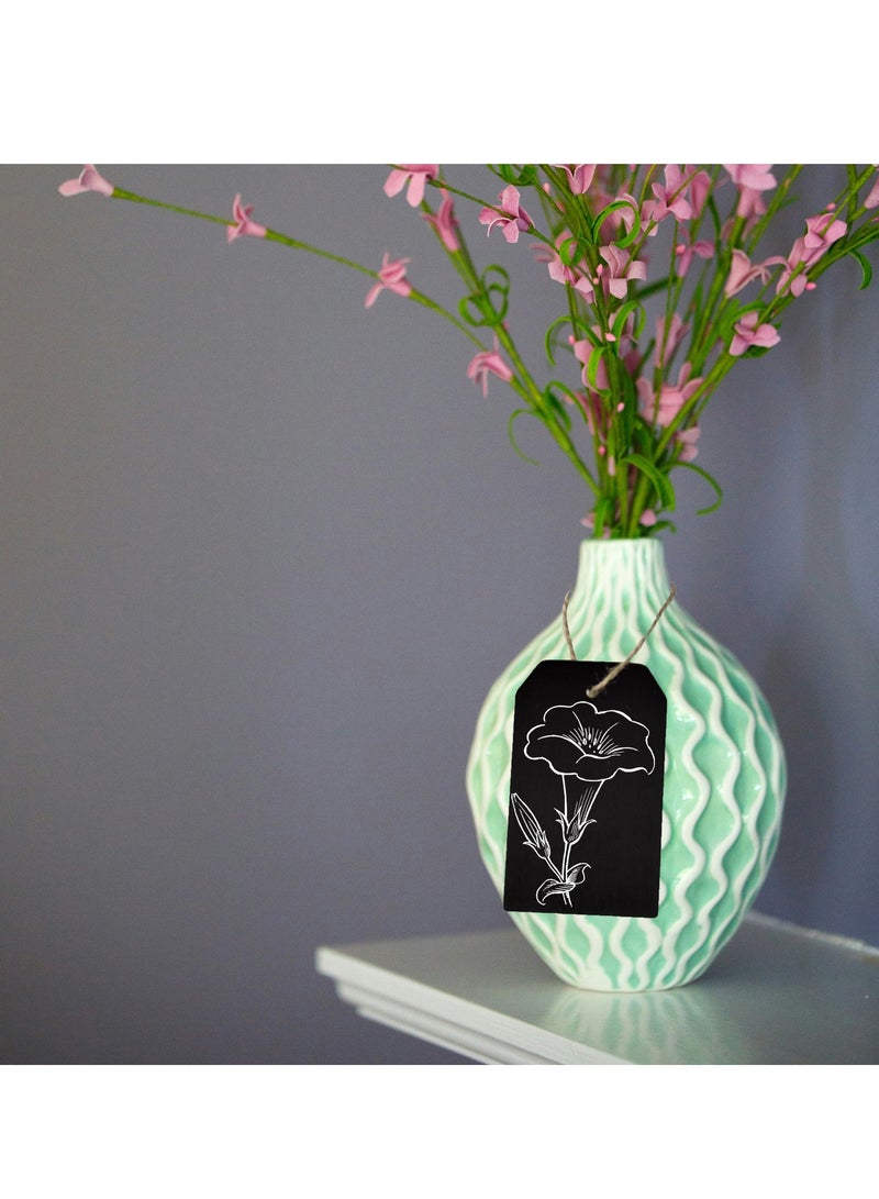 30PCS Reusable Chalkboard Tags Hanging Signs Bulk Wood Chalkboard Tags for Labels, Price Tags, Message Tags - Image 2