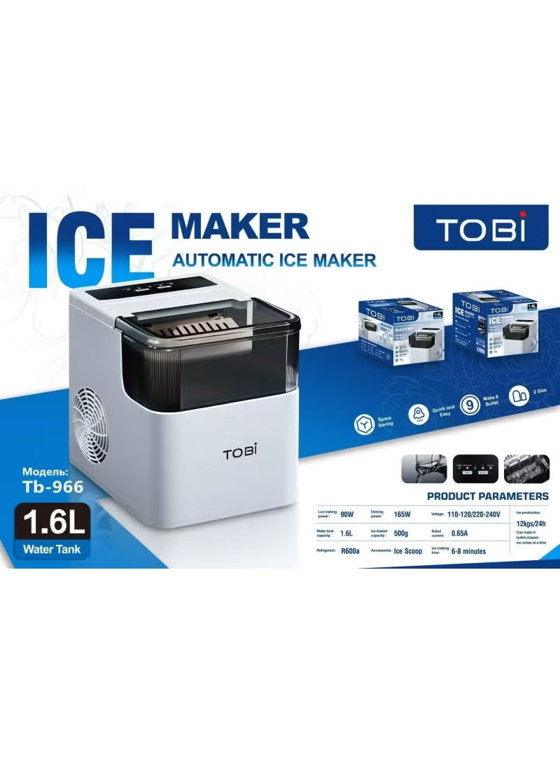 Tobi TB-966 Countertop Ice Maker Machine - Image 2