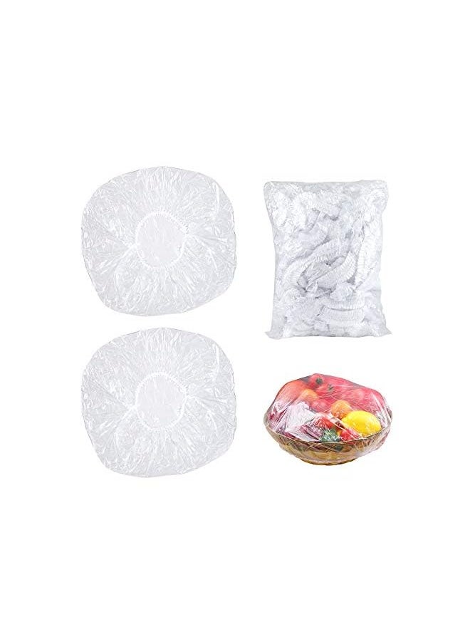 Zaboon - Elastic  Stretch Bowl Covers With Stretch Pe Plastic Food Storage Covers Elastic Dish Plate Wrap Bowl Covers For Leftover And Meal Prep (90) - Image 1