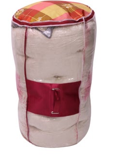 SMART HOME 4 in 1 guest package consists of a mattress, a light blanket, a pillow and an elegant bag. A soft velvet package made of high-quality materials, a single-person natural cotton mattress measuring 180*90*15cm.  - Image 3