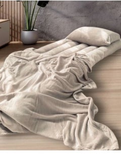 SMART HOME 4 in 1 guest package consists of a mattress, a light blanket, a pillow and an elegant bag. A soft velvet package made of high-quality materials, a single-person natural cotton mattress measuring 180*90*15cm.  - Image 2